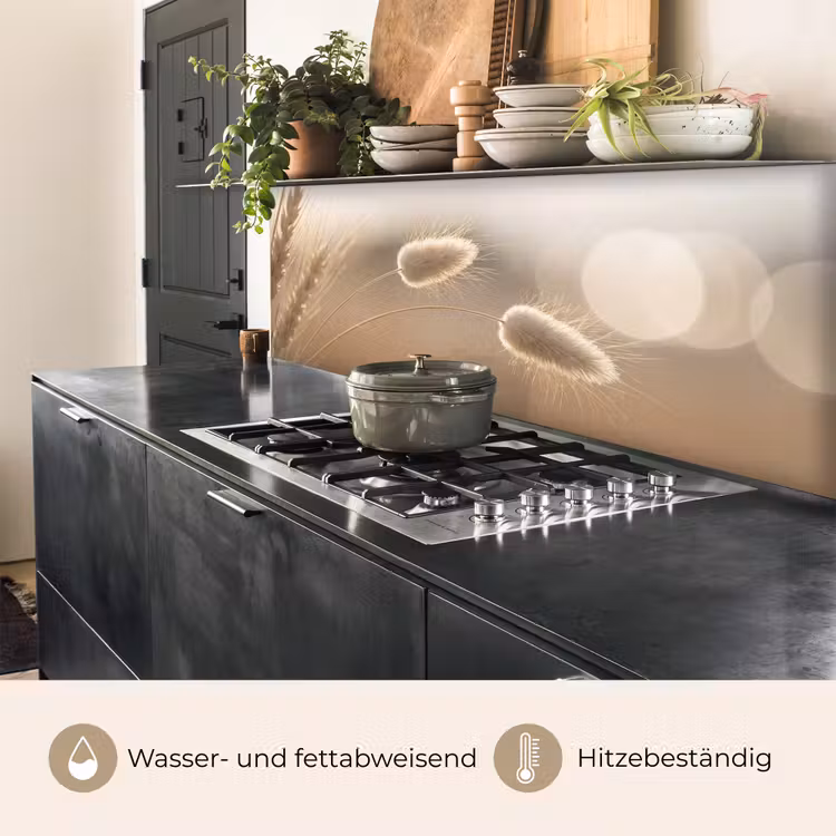 Hazestaartgras - Graanharen - Zonlicht keuken achterwand 2 middel -usp_DE