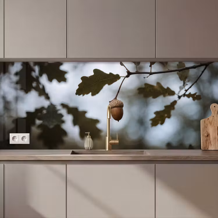 Eikel - Eikenblad - Bos - Herfst - Natuur keuken achterwand 2 middel zz_3dshopping