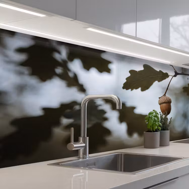 Eikel - Eikenblad - Bos - Herfst - Natuur keuken achterwand 2 middel -3d_schuin