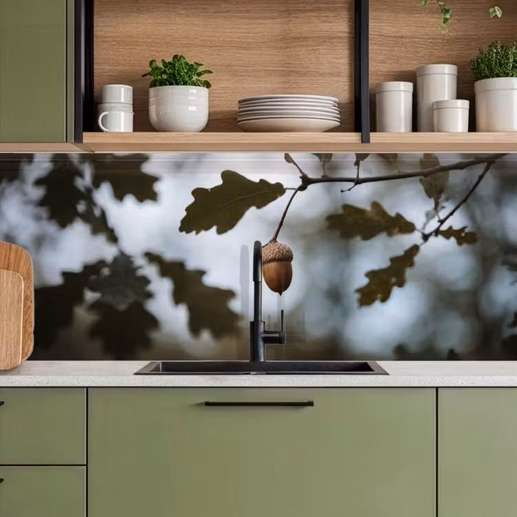 Eikel - Eikenblad - Bos - Herfst - Natuur keuken achterwand 2 middel -sfeer3