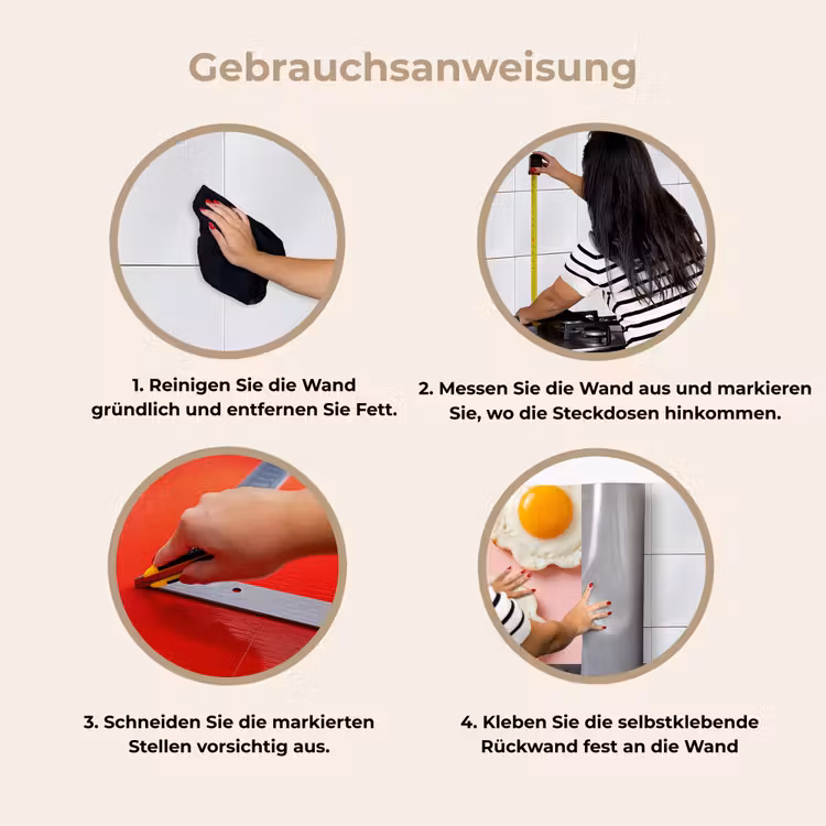 Eieren - Bloem - Roze keuken achterwand 2 middel -gebruiksaanwijzing_DE