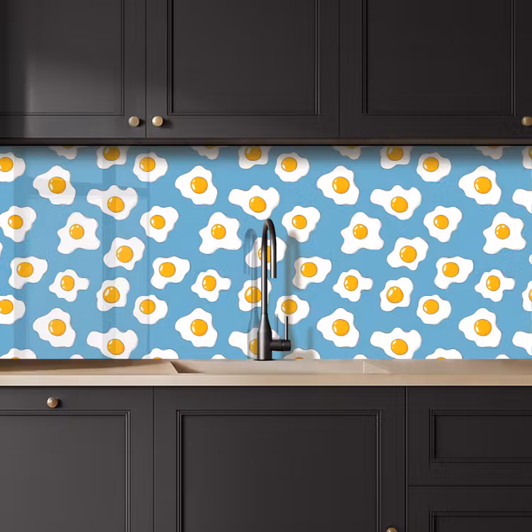 Eieren - Dooiers - Blauw keuken achterwand 2 middel 871 -sfeer1