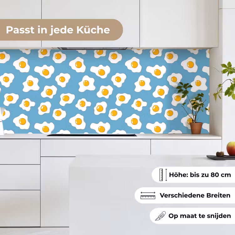 Eieren - Dooiers - Blauw keuken achterwand 2 middel 871 -sfeer4_DE