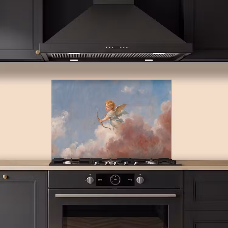 Engel - Pijl en boog - Mythologie - Klassiek keuken achterwand spatscherm klein -sfeer1