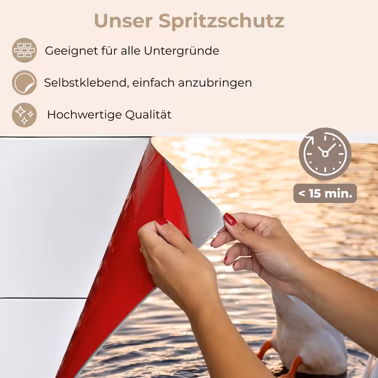 Eenden - Water - Natuur keuken achterwand spatscherm klein -spatscherm_DE