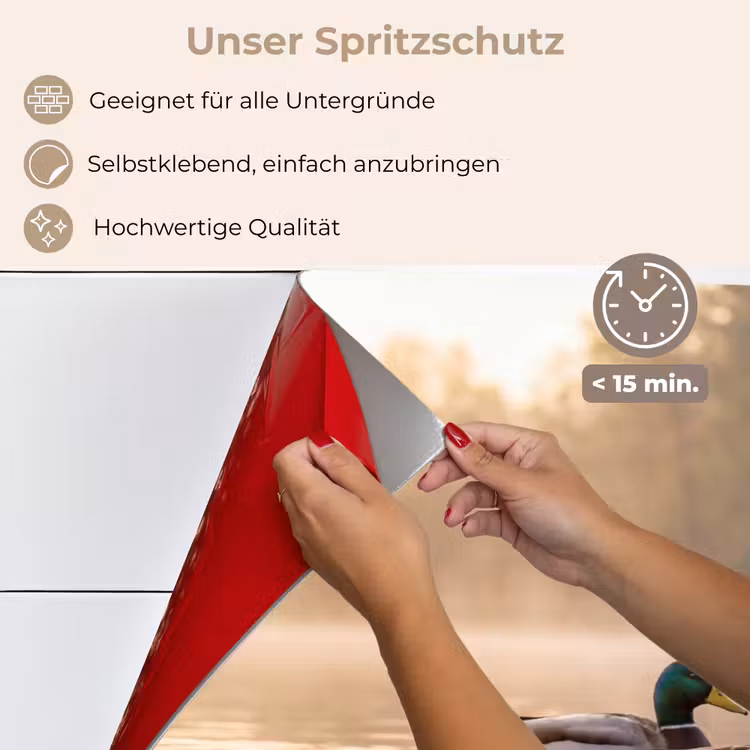Eenden - Water - Mist - Natuur keuken achterwand spatscherm klein -spatscherm_DE