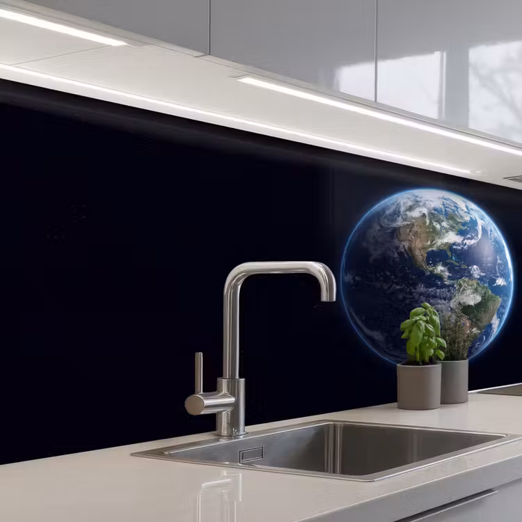Küchenrückwand - Erde – Weltraum – Kosmos - Aarde - Ruimte - Kosmos keuken achterwand 2 middel
