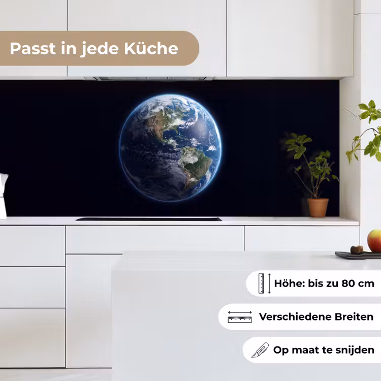 Küchenrückwand - Erde – Weltraum – Kosmos - Aarde - Ruimte - Kosmos keuken achterwand 2 middel