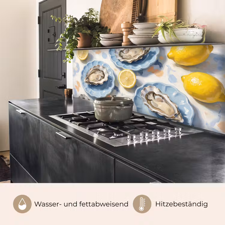 Eten - Oesters - Citroenen - Modern - Geel keuken achterwand 2 middel -usp_DE