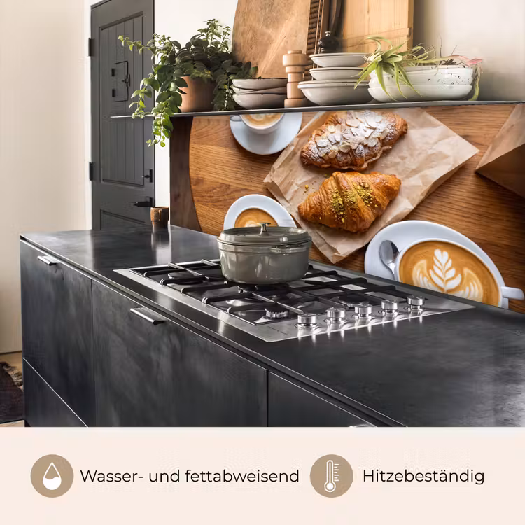 Eten - Croissant - Koffie - Ontbijt - Modern keuken achterwand 2 middel -usp_DE