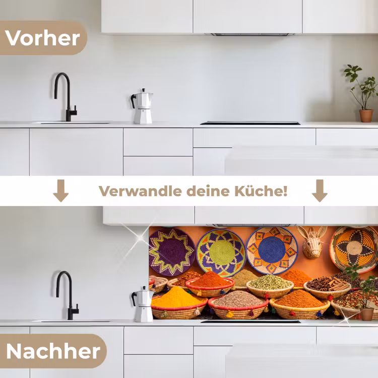 Küchenrückwand - Essen – Farbenfroh – Kultur - Eten - Kleurrijk - Cultuur keuken achterwand 2 middel