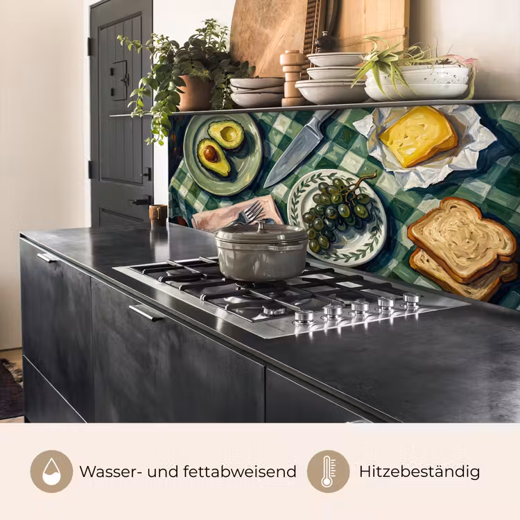 Eten - Ontbijt - Tafel - Modern - Groen keuken achterwand 2 middel -usp_DE