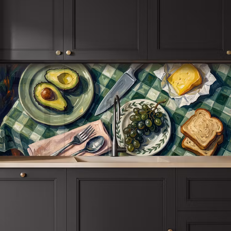 Eten - Ontbijt - Tafel - Modern - Groen keuken achterwand 2 middel -sfeer1