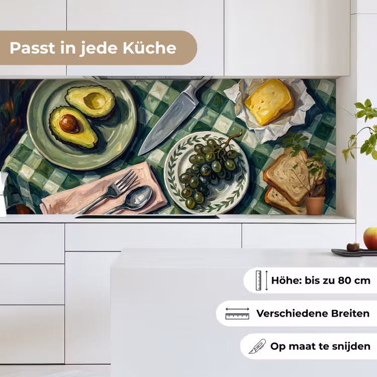 Eten - Ontbijt - Tafel - Modern - Groen keuken achterwand 2 middel -sfeer4_DE