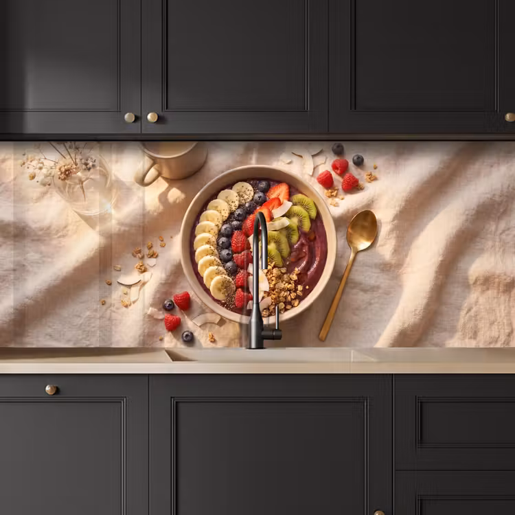 Eten - Ontbijtkom - Fruit - Gezond - Kleurrijk keuken achterwand 2 middel -sfeer1