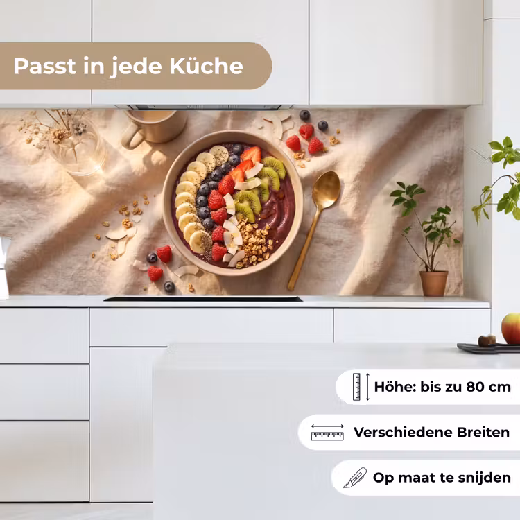 Eten - Ontbijtkom - Fruit - Gezond - Kleurrijk keuken achterwand 2 middel -sfeer4_DE