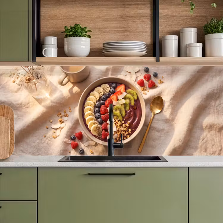 Eten - Ontbijtkom - Fruit - Gezond - Kleurrijk keuken achterwand 2 middel -sfeer3