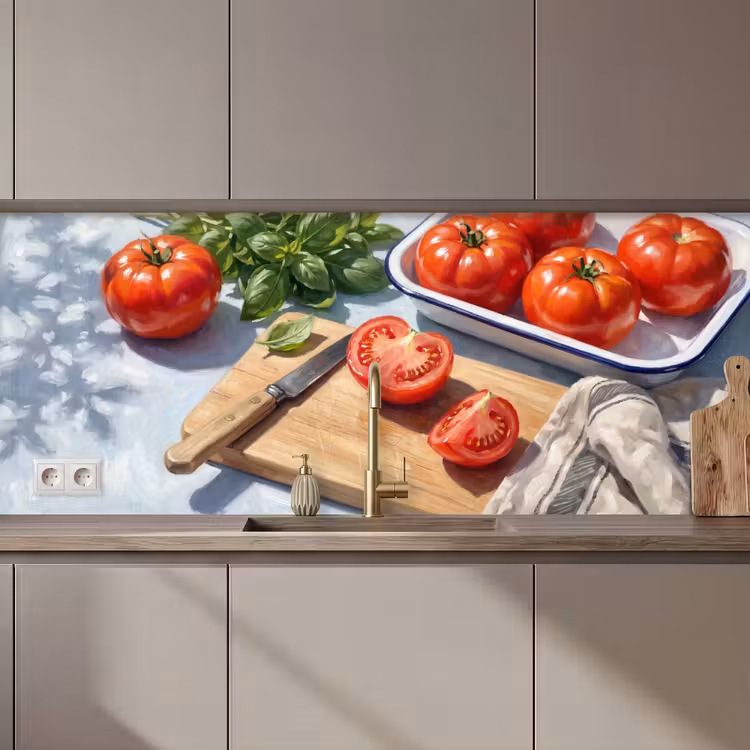 Eten - Keuken - Ingrediënten - Stillleven - Rood keuken achterwand 2 middel zz_3dshopping