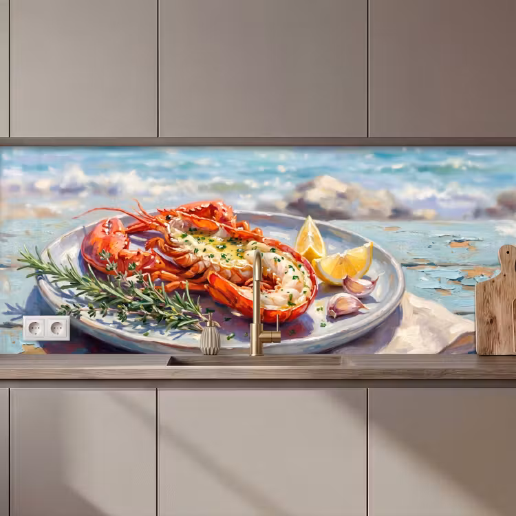 Eten - Zee - Kust - Modern - Blauw keuken achterwand 2 middel zz_3dshopping