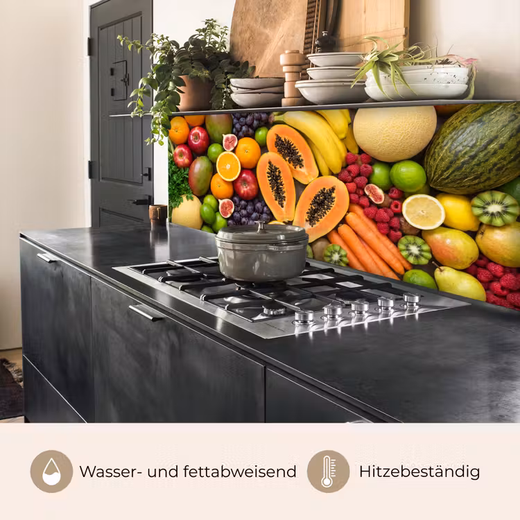 Eten - Fruit - Groenten - Vers - Kleurrijk keuken achterwand 2 middel -usp_DE