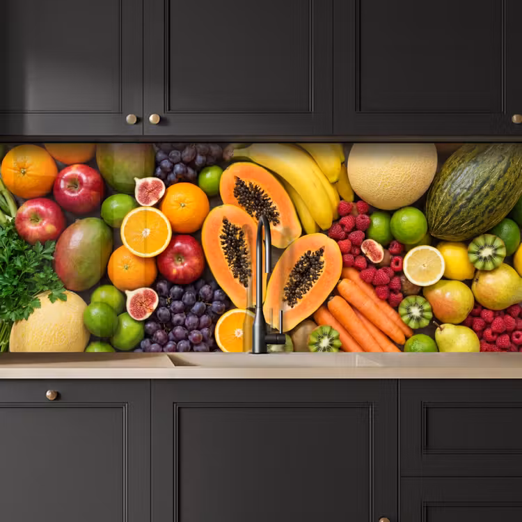 Eten - Fruit - Groenten - Vers - Kleurrijk keuken achterwand 2 middel -sfeer1