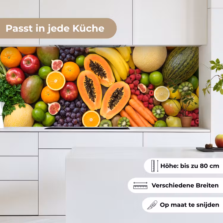 Eten - Fruit - Groenten - Vers - Kleurrijk keuken achterwand 2 middel -sfeer4_DE