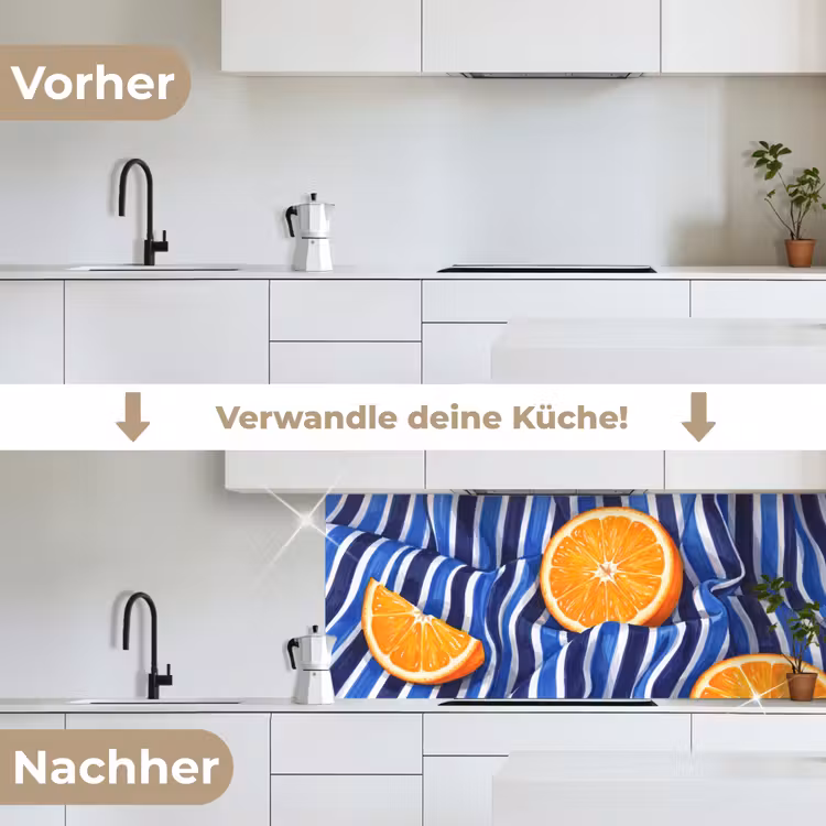Küchenrückwand - Essen – Obst – Orange - Eten - Fruit - Oranje keuken achterwand 2 middel