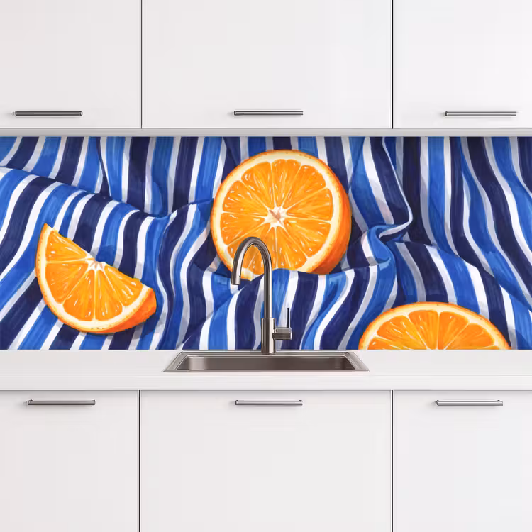 Küchenrückwand - Essen – Obst – Orange - Eten - Fruit - Oranje keuken achterwand 2 middel