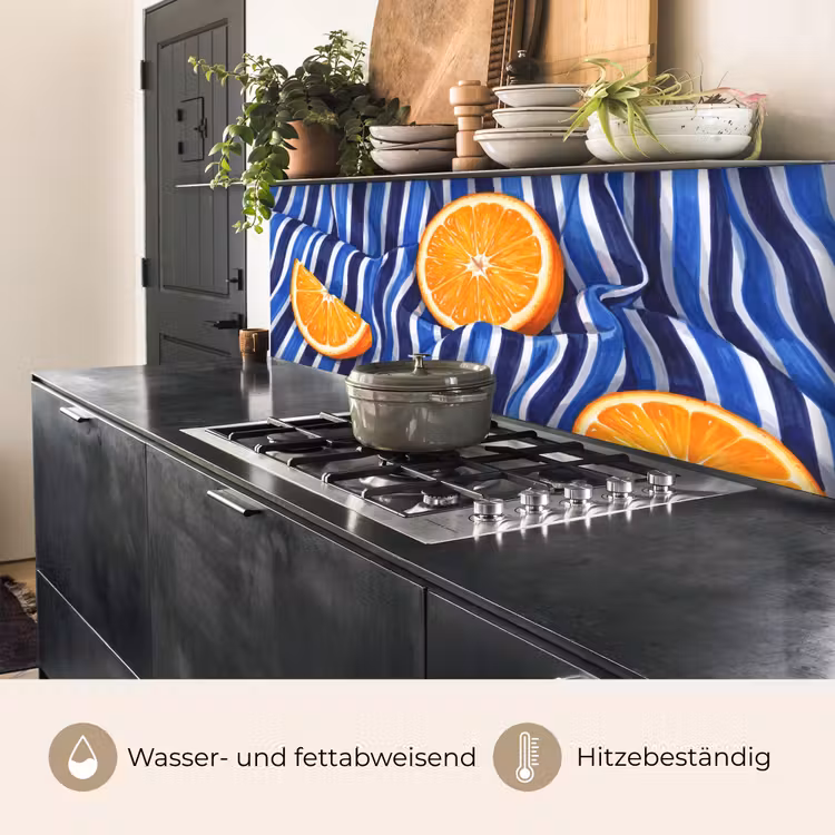 Küchenrückwand - Essen – Obst – Orange - Eten - Fruit - Oranje keuken achterwand 2 middel