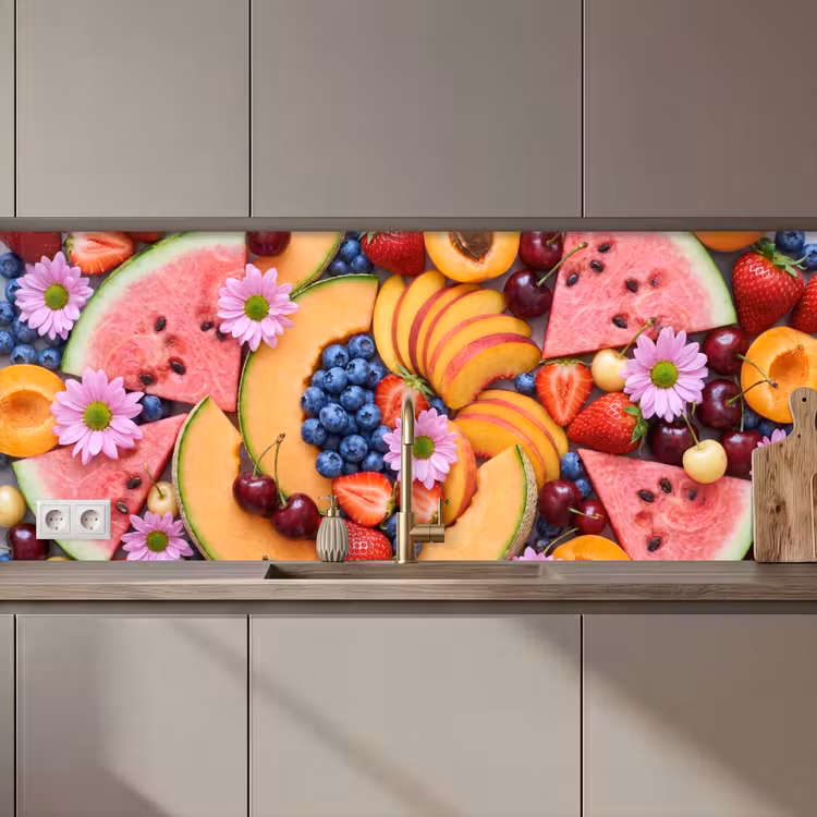 Eten - Fruit - Zomer - Kleurrijk keuken achterwand 2 middel zz_3dshopping