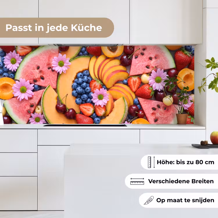 Eten - Fruit - Zomer - Kleurrijk keuken achterwand 2 middel -sfeer4_DE