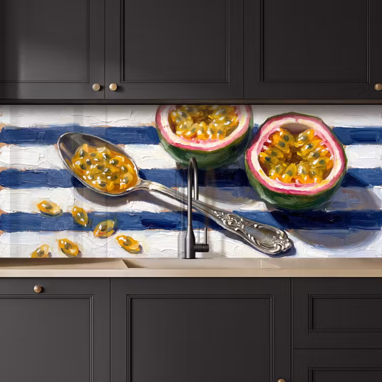 Eten - Passievrucht - Tropisch - Modern - Kleurrijk keuken achterwand 2 middel -sfeer1