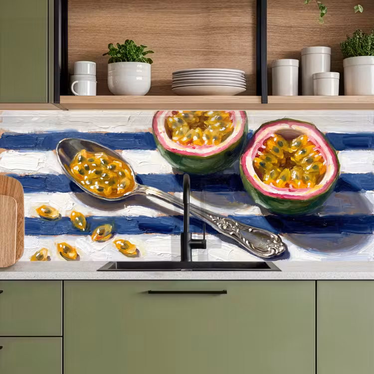 Eten - Passievrucht - Tropisch - Modern - Kleurrijk keuken achterwand 2 middel -sfeer3