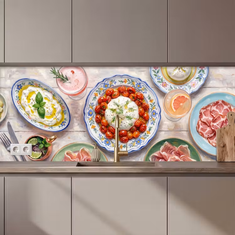 Eten - Tafel - Divers - Modern keuken achterwand 2 middel zz_3dshopping