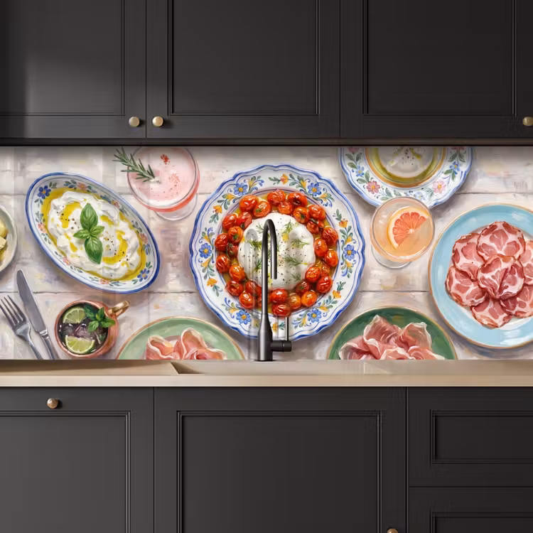 Eten - Tafel - Divers - Modern keuken achterwand 2 middel -sfeer1
