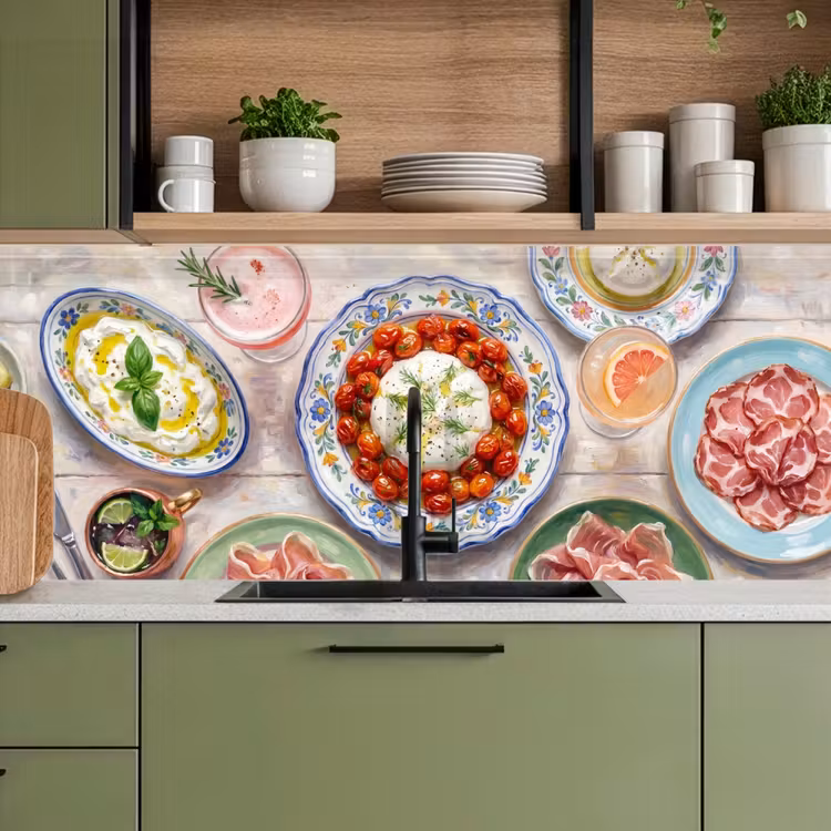 Eten - Tafel - Divers - Modern keuken achterwand 2 middel -sfeer3