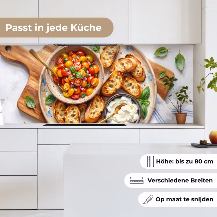 Eten - Tomaat - Brood - Kleurrijk - Keuken keuken achterwand 2 middel -sfeer4_DE