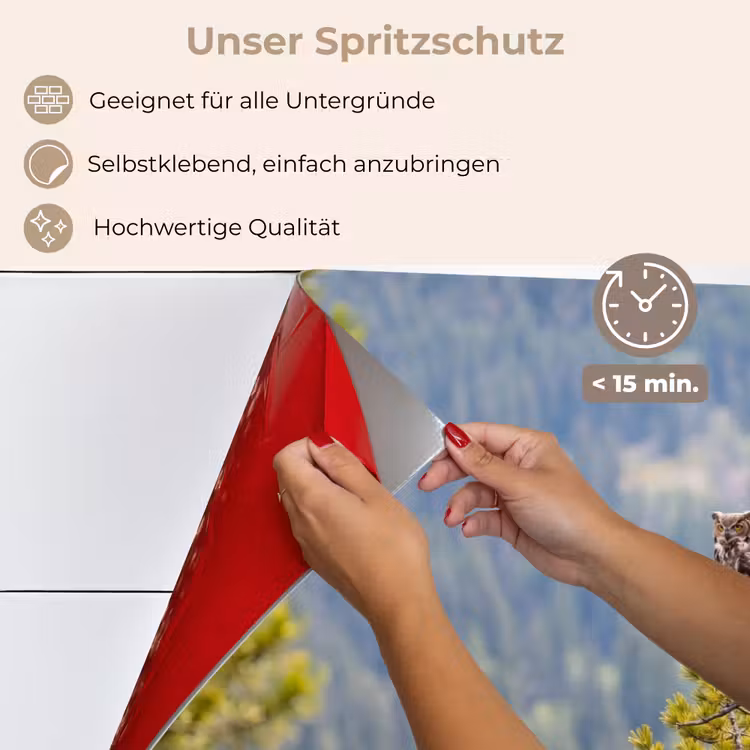 Uil - Oehoe - Bomen - Natuur keuken achterwand spatscherm klein -spatscherm_DE