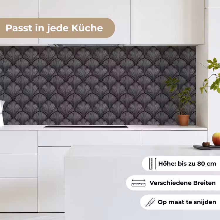 Waaier - Motief - Grijs keuken achterwand 2 middel 871 -sfeer4_DE