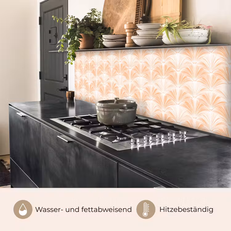 Waaier - Patroon - Perzik keuken achterwand 2 middel 871 -usp_DE