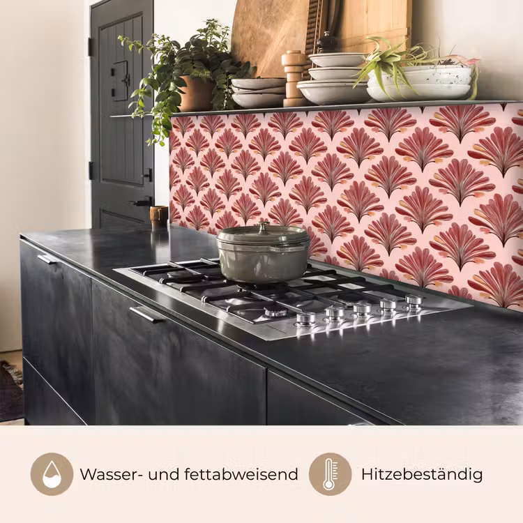 Waaier - Roze - Rood keuken achterwand 2 middel 871 -usp_DE