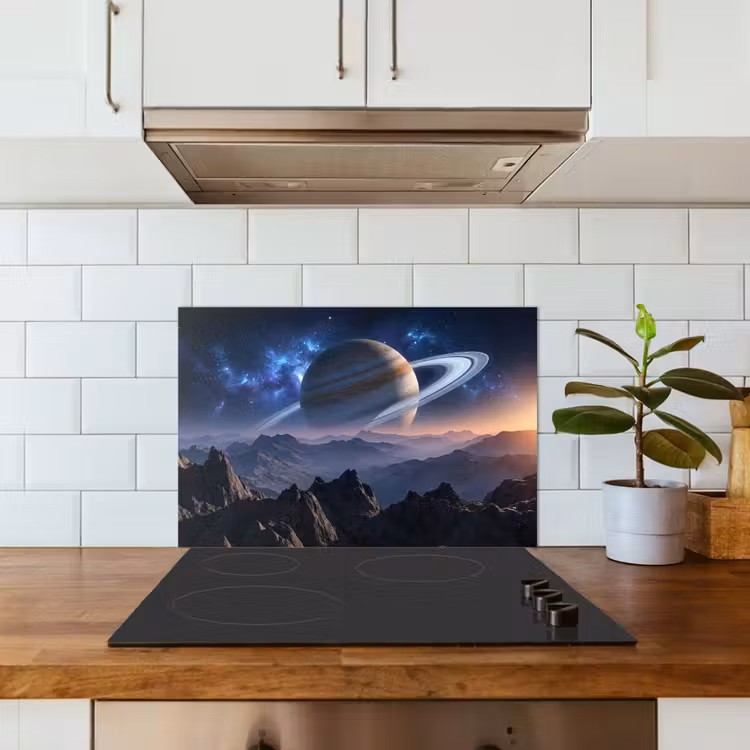 Fantasy - Kosmos - Landschap keuken achterwand spatscherm klein -sfeer2