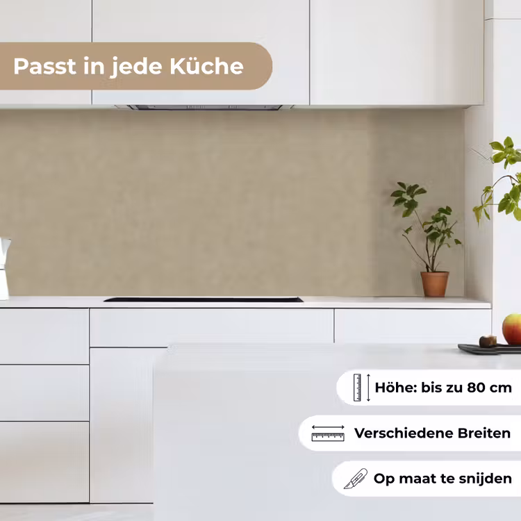 Taupekleur - Gewolkt textuur - Natuurlijk keuken achterwand 2 middel 871 -sfeer4_DE