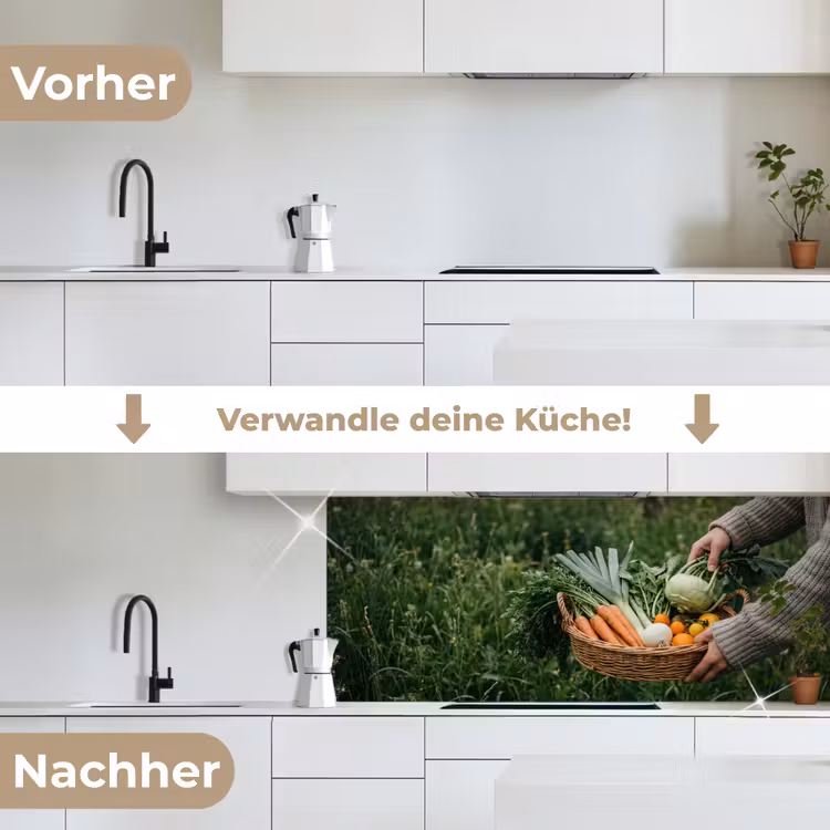 Veld - Groenten - Biologisch - Oogst keuken achterwand 2 middel -voor-na_DE