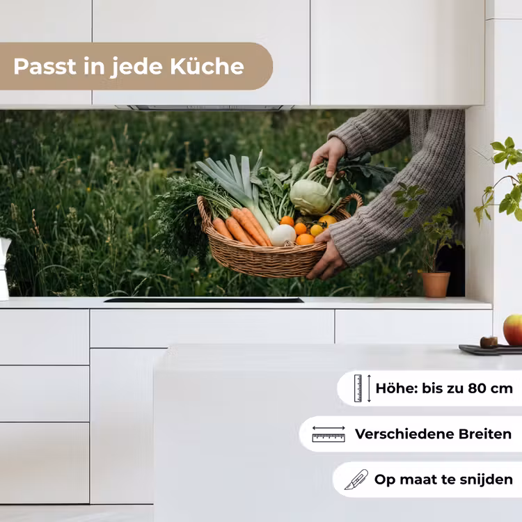 Veld - Groenten - Biologisch - Oogst keuken achterwand 2 middel -sfeer4_DE