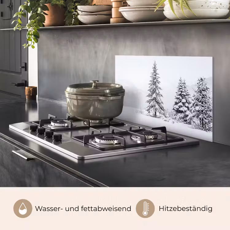 Fijnsparren - Sneeuw - Winter - Landschap - Stilte keuken achterwand spatscherm klein -usp_DE