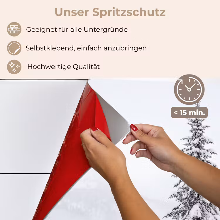 Fijnsparren - Sneeuw - Winter - Landschap - Stilte keuken achterwand spatscherm klein -spatscherm_DE