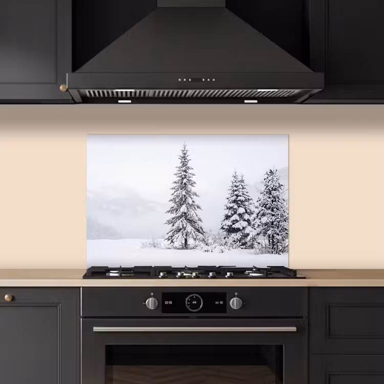 Fijnsparren - Sneeuw - Winter - Landschap - Stilte keuken achterwand spatscherm klein -sfeer1