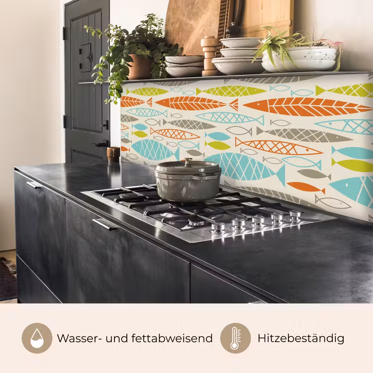 Vis - Jaren 50 - Patroon keuken achterwand 2 middel 871 -usp_DE