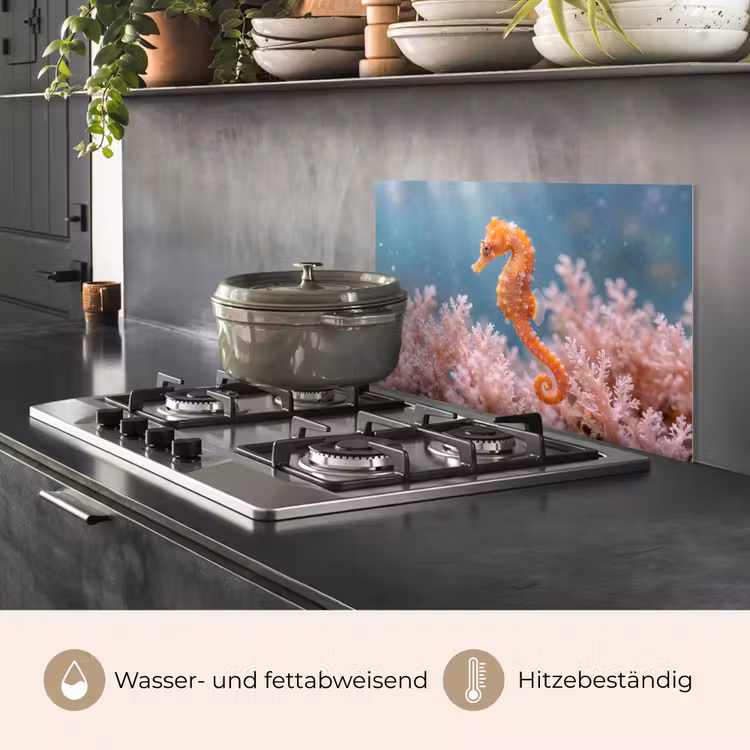 Vis - Koraal - Oceaan - Macro - Oranje keuken achterwand spatscherm klein -usp_DE